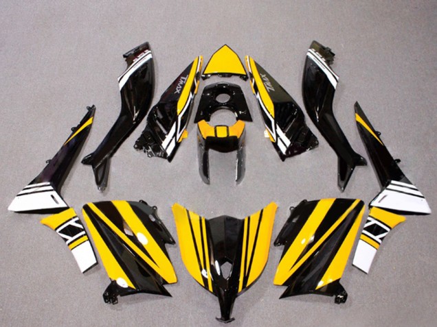 Carenados Moto Yamaha TMAX530 2012-2014 - Negro Brillante Amarillo Blanco Asequibles