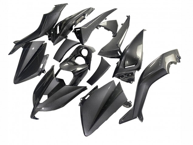 Carenados Moto Yamaha TMAX530 2012-2014 - Negro FibraCarbono Asequibles