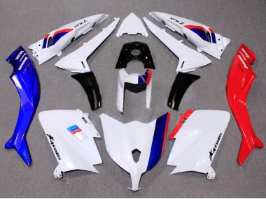 Carenado Moto Yamaha TMAX530 2012-2014 - Blanco Rojo Azul Asequibles