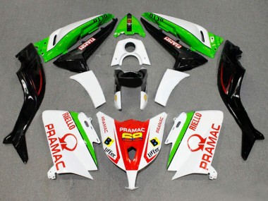 Carenados Moto Yamaha TMAX530 2012-2014 - Blanco Rojo Verde Pramac Fiamm Asequibles