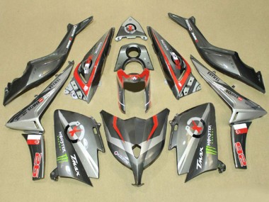 Carenados Moto Yamaha TMAX530 2012-2014 - Gris Rojo Monstruo ENEOS Asequibles