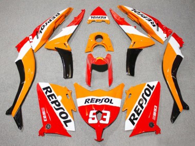 Carenados Moto Yamaha TMAX530 2012-2014 - Rojo Naranja Blanco Repsol 93 Asequibles