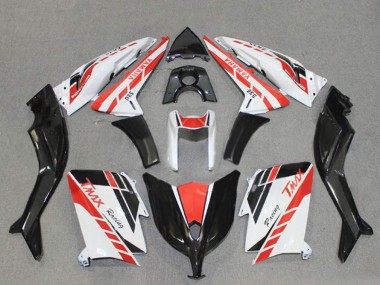 Carenados Moto Yamaha TMAX530 2012-2014 - Blanco Rojo Negro Carrera Asequibles
