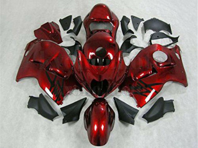 Carenado Moto Suzuki GSXR 1300 Hayabusa 1996-2007 - Rojo Negro Asequibles