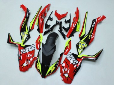 Carenados Moto Yamaha XMAX300 2017-2021 - Rojo Amarillo Negro Tiburón 46 Asequibles