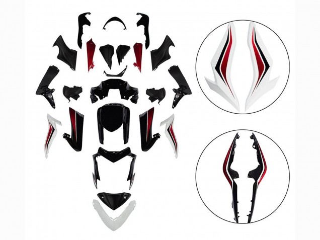 Carenados Moto Suzuki GSX-S 1000 2015-2020 - Negro Rojo Blanco Asequibles