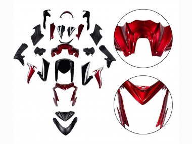 Carenados Moto Suzuki GSX-S 1000 2015-2020 - Negro Rojo Asequibles