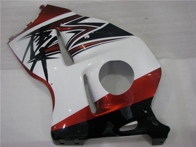 Carenados Moto Suzuki GSXR 1300 Hayabusa 1996-2007 - Blanco Naranja Negro Asequibles