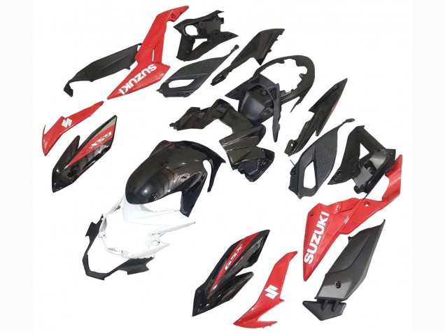 Carenados Moto Suzuki GSX-S 750 2017-2022 - Rojo Blanco Asequibles