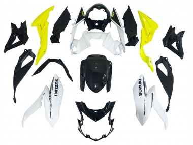 Carenados Moto Suzuki GSX-S 750 2017-2022 - Blanco Amarillo Asequibles