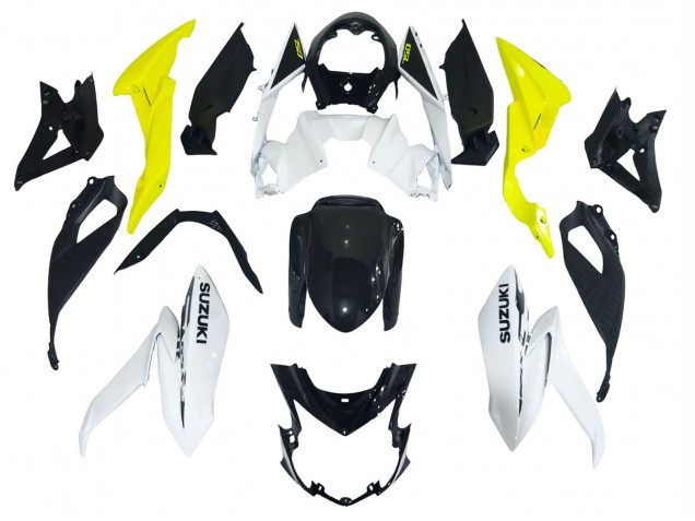 Carenados Moto Suzuki GSX-S 750 2017-2022 - Blanco Amarillo Asequibles