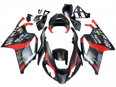 Carenados Moto Aprilia RSV1000 2003-2006 - Negro Rojo Asequibles