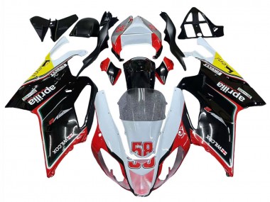 Carenados Moto Aprilia RSV1000 2003-2006 - Blanco Rojo Negro Amarillo 58 Asequibles