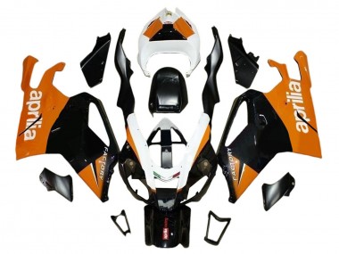 Carenados Moto Aprilia RSV1000 2003-2006 - Negro Naranja Blanco Asequibles