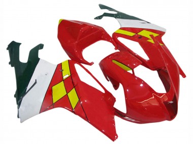 Carenados Moto Aprilia RSV1000 2003-2006 - Rojo Amarillo Blanco Asequibles