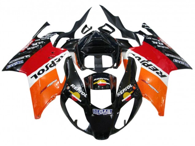 Carenados Moto Aprilia RSV1000 2003-2006 - Naranja Blanco Rojo Negro Repsol Asequibles