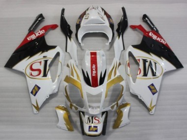 Carenados Moto Aprilia RSV1000 2003-2006 - Blanco Oro Rojo Negro Asequibles