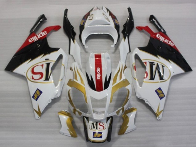 Carenados Moto Aprilia RSV1000 2003-2006 - Blanco Oro Rojo Negro Asequibles