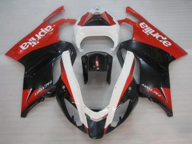 Carenados Moto Aprilia RSV1000 2003-2006 - Rojo Negro Blanco Asequibles