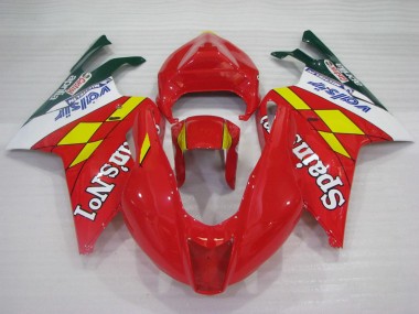 Carenados Moto Aprilia RSV1000 2003-2006 - Rojo Amarillo Blanco Spains No1 Valsir Castrol Asequibles
