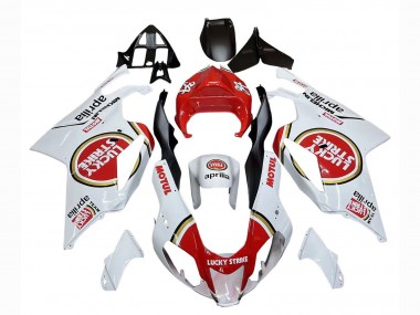 Carenados Moto Aprilia RSV1000 2003-2006 - Blanco Rojo Lucky Strike Motul 34 Asequibles