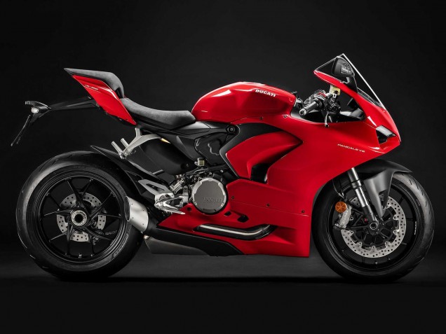 Carenado Moto Ducati Panigale V2 2020-2024 - Rojo Negro Mate Asequibles