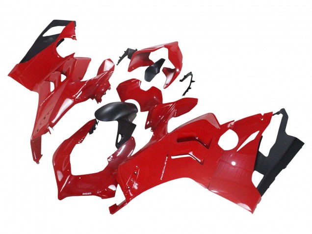 Carenado Moto Ducati Panigale V4 V4S 2020-2021 - Rojo Negro Mate Asequibles