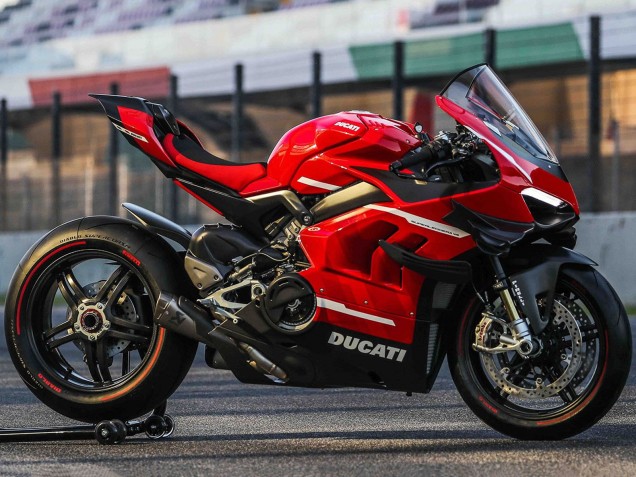 Carenados Moto Ducati Panigale V4 V4S 2020-2021 - Rojo Blanco Negro Asequibles