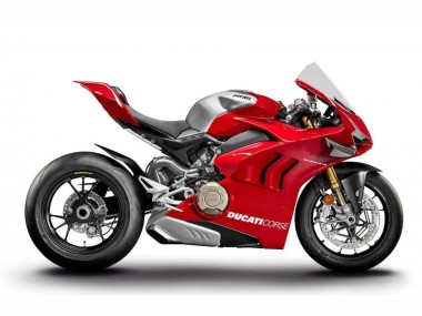 Carenados Moto Ducati Panigale V4 V4S 2020-2021 - Plata Rojo Asequibles