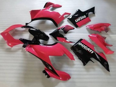 Carenado Moto Ducati Panigale V4 V4S 2020-2021 - Rosa Negro Brillante Asequibles