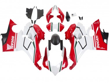 Carenados Moto Ducati Panigale V4 V4S 2018-2019 - Blanco Rojo Negro Mate Asequibles