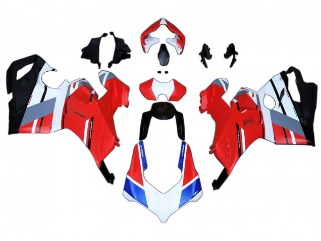 Carenados Moto Ducati Panigale V4 V4S 2020-2021 - Blanco Azul Rojo Negro Brillante Asequibles