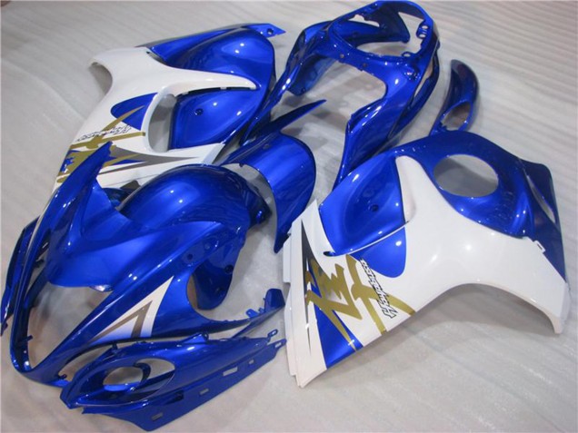 Carenados Moto Suzuki GSXR 1300 Hayabusa 2008-2020 - Blanco Azul Asequibles
