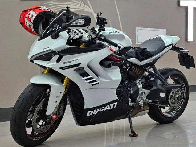 Carenados Moto Ducati 2021-2024 Ducati Supersport 950/950S 2021-2024 - Blanco Negro Asequibles