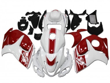 Carenados Moto Suzuki GSXR 1300 Hayabusa 2008-2020 - Blanco Rojo Asequibles