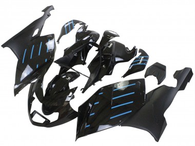 Carenados Moto BMW K1200S 2005-2010 - Negro Brillante Negro Mate Azul Línea Asequibles