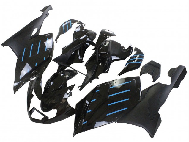 Carenados Moto BMW K1200S 2005-2010 - Negro Brillante Negro Mate Azul Línea Asequibles