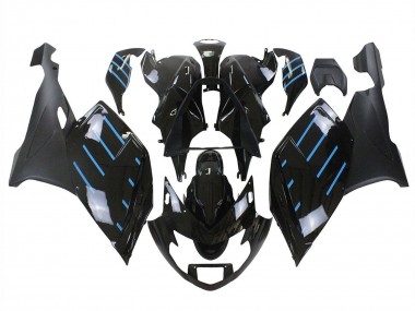 Carenados Moto BMW K1200S 2005-2010 - Negro Brillante Negro Mate Azul Línea Asequibles