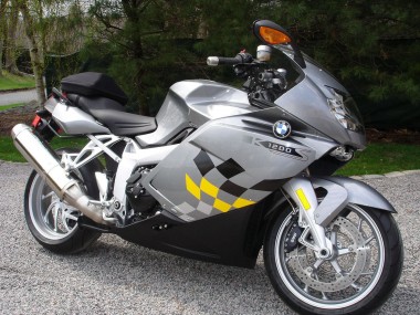 Carenado Moto BMW K1200S 2005-2010 - Plata Amarillo Negro Asequibles
