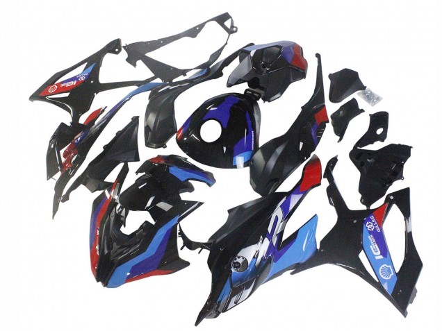 Carenado Moto BMW S1000RR 2023-2024 - Negro Azul Rojo Asequibles