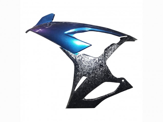 Carenados Moto BMW S1000RR 2019-2022 - Gradiente Azul Púrpura Falsificado FibraCarbono Asequibles