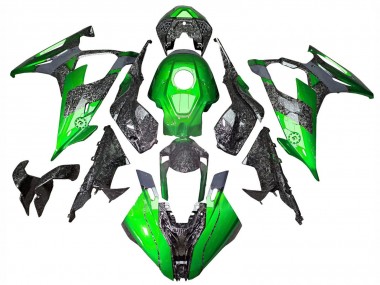 Carenados Moto BMW S1000RR 2019-2022 - Verde Falsificado FibraCarbono Asequibles