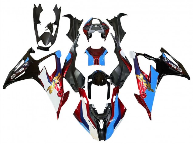 Carenados Moto BMW S1000RR 2019-2022 - Negro Rojo Azul Asequibles