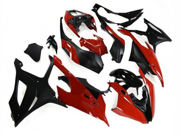 Kits Carenado Moto BMW S1000RR 2019-2022 - Negro Rojo Asequibles