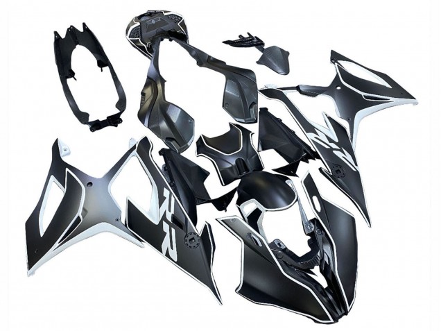 Carenados Moto BMW S1000RR 2019-2022 - Negro Blanco Asequibles