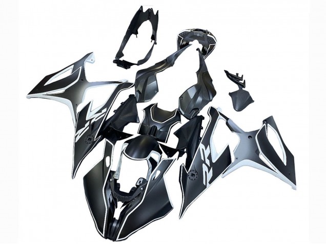 Carenados Moto BMW S1000RR 2019-2022 - Negro Blanco Asequibles