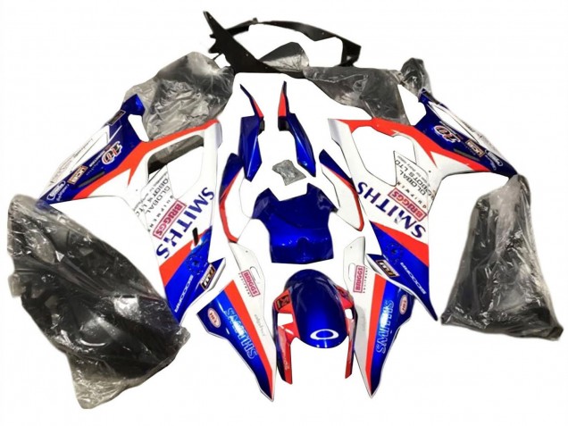 Carenados Moto BMW S1000RR 2019-2022 - Azul Rojo Blanco Smiths Asequibles