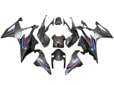 Carenado Moto BMW S1000RR 2019-2022 - Negro Azul Rojo FibraCarbono Asequibles