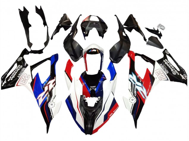 Carenados Moto BMW S1000RR 2019-2022 - Azul Rojo Blanco 23 Asequibles
