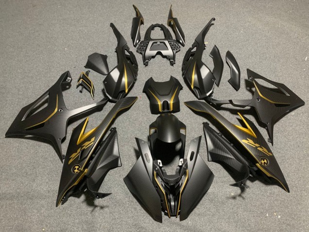 Carenados Moto BMW S1000RR 2019-2022 - Negro Oro FibraCarbono Asequibles